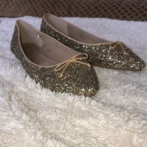 Old Navy Gold Sparkly Flats